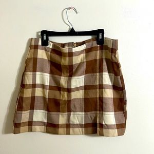 Plaid Mini Skirt